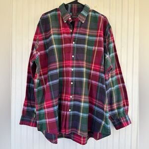 POLO Ralph Lauren Men's Plaid Long Sleeve Button Down Shirt Preppy Size 2XB